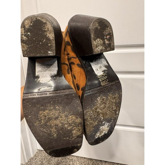 Top Shop Women’s Animal Print Ankle Boots Heeled Size 38 - Picture 5 of 7